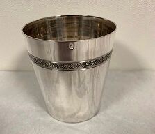 Timbale droite en argent massif 1°titre Minerve...