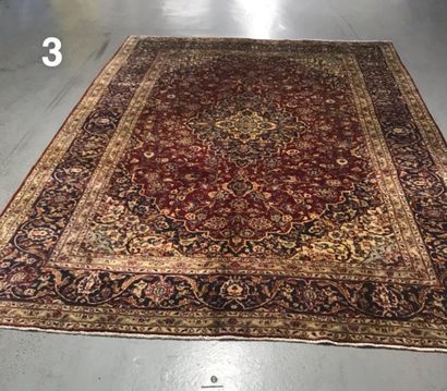 Important et fin tapis Kachan Royal (IRAN)...