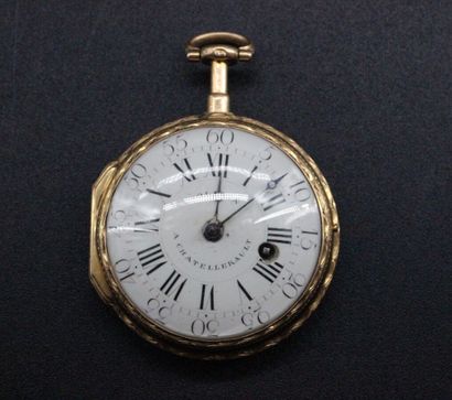 Montre oignon en or jaune de Gousset, cadran...
