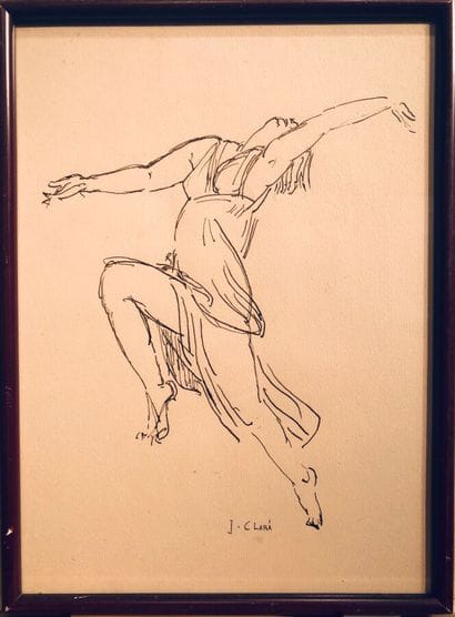 CLARA José ( 1878 / 1958 )
Isadora Duncan.
Encre...