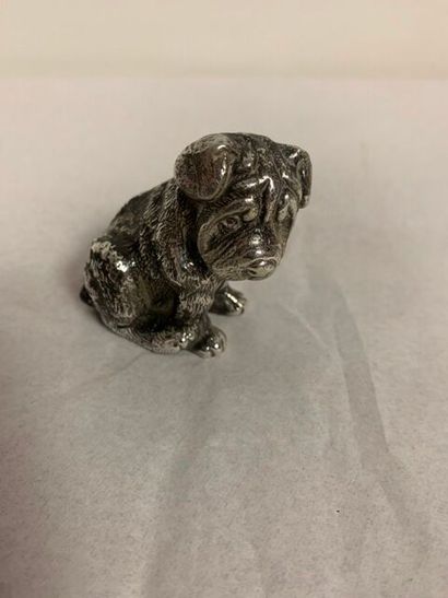 Sitting dog 310g sterling silver 1st stamp...