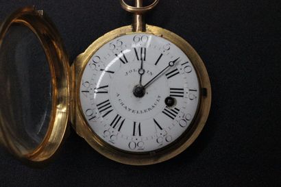 Montre oignon en or jaune de Gousset, cadran...