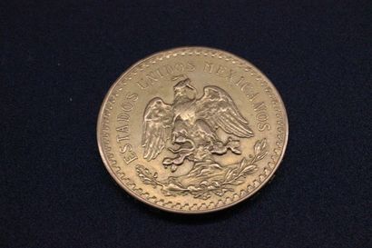 MEXICO, 50 pesos gold coin 