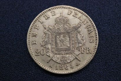 1 piece 20F gold Napoléon III 1864