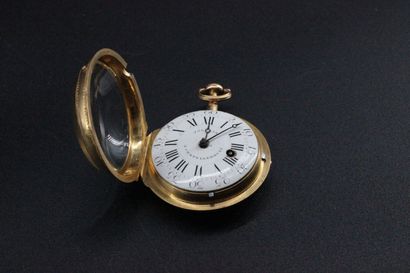 Montre oignon en or jaune de Gousset, cadran...