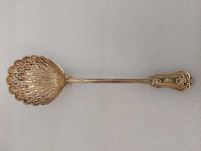 Silver sprinkling spoon Minerve hallmark...