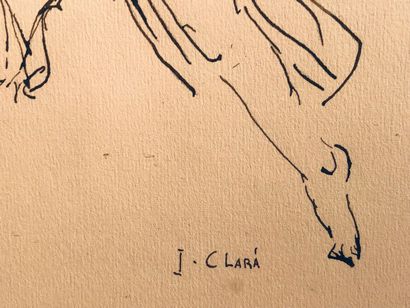 CLARA José ( 1878 / 1958 )
Isadora Duncan.
Encre...