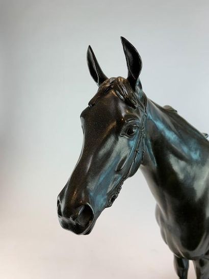 Nathalie de GOLEJEWSKI (20th) 
Stallion horse.
Bronze...