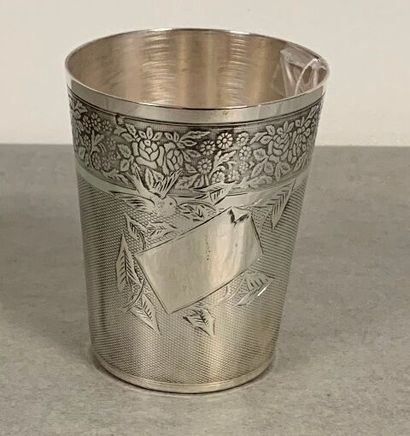 Solid silver straight tumbler weight: 85g...