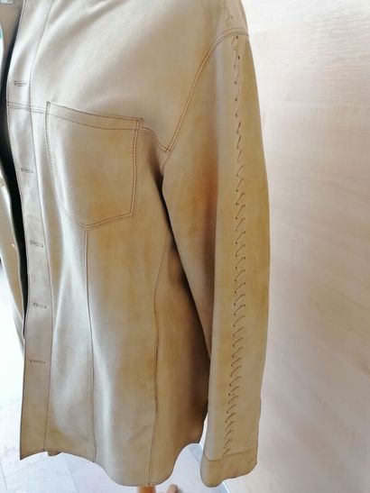 TONY TRUANT - Veste pour homme en daim jaune,...