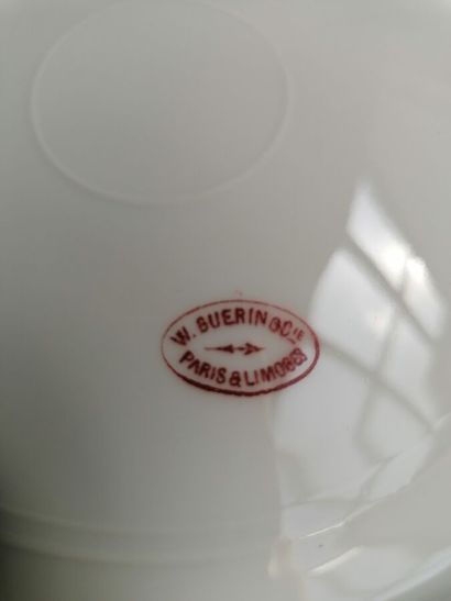 William GUERIN et Cie- Porcelain dinner service...