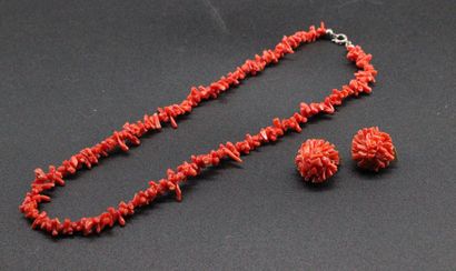 Collier et paire de boucles d'oreilles en...