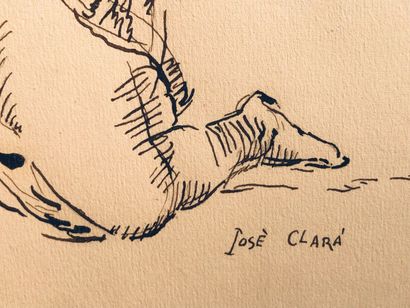 CLARA José ( 1878 / 1958 )
Isadora Duncan.
Encre...