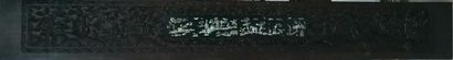 Carved wood panel, Asian work. L 202 cm