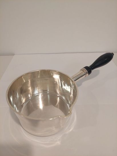 Solid silver saucepan Restaurantion period...