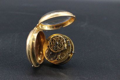 Montre oignon en or jaune de Gousset, cadran...
