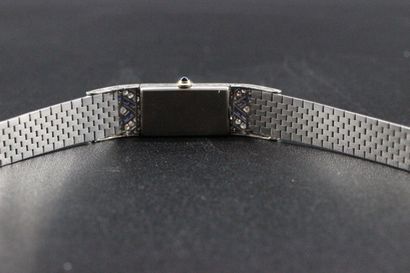 Montre bracelet en or blanc, brillant et...