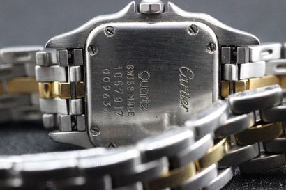 CARTIER- Montre bracelet or et acier modèle...