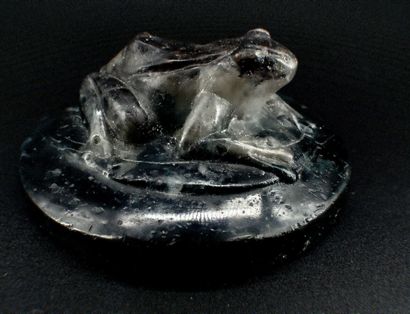 François DECORCHEMONT (1880 /1971) Blue-black...
