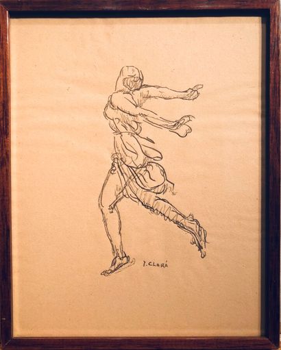 CLARA José ( 1878 / 1958 )
Isadora Duncan.
Encre...