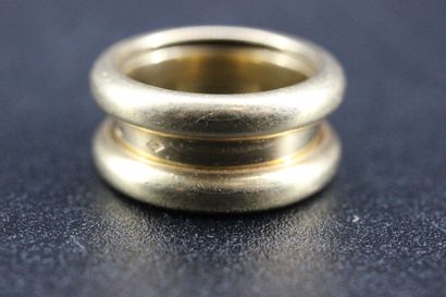 POIRAY- Bague extensible 2 anneaux en or...