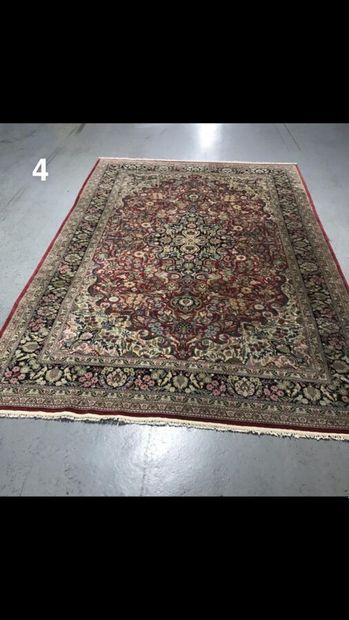 Tapis fin Kachan en soie naturelle (IRAN)...