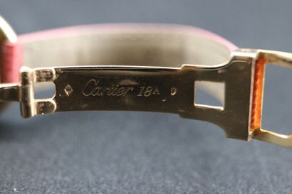 CARTIER- Montre en or jaune modele ELLIPSE...