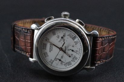 HERMES- Montre Clipper, très grand modèle,...