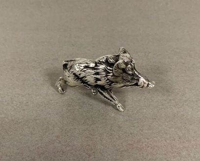 Wild boar 230g sterling silver Minerve hallmark...