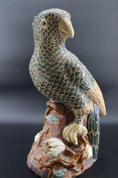 Exotic ceramic bird ? H 46 cm