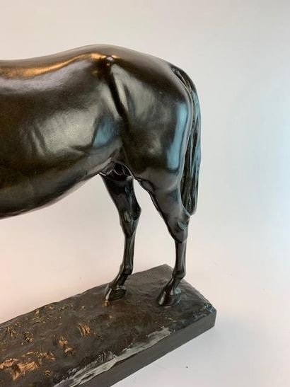 Nathalie de GOLEJEWSKI (20th) 
Stallion horse.
Bronze...
