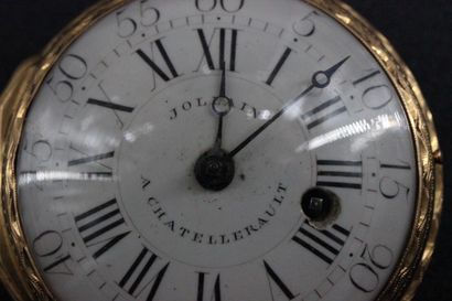 Montre oignon en or jaune de Gousset, cadran...