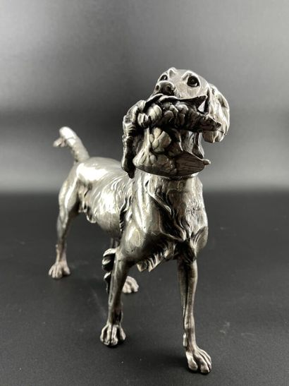 Silver-plated bronze group 