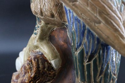 Exotic ceramic bird ? H 46 cm