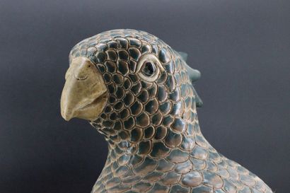 Exotic ceramic bird ? H 46 cm