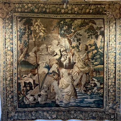 18th-century tapestry depicting Diana at...