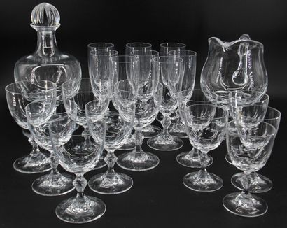LALIQUE FRANCE- Set of glasses including...