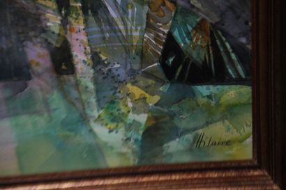 Camille HILAIRE (1916-2004).
The jungle
Watercolor...