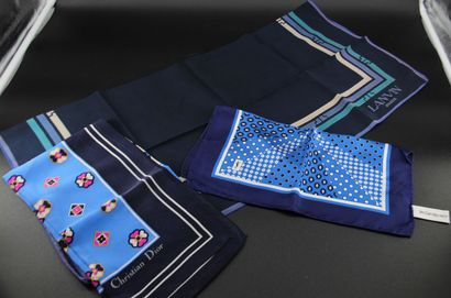 Set of 3 scarves including YVES SAINT LAURENT,...