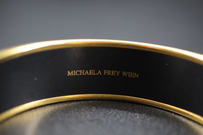 Michaela FREY - Rigid bracelet in gold-plated...