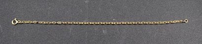 18k yellow gold gourmette bracelet. 2.3 ...