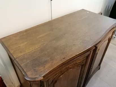 Rustic-style hunting sideboard in natural...