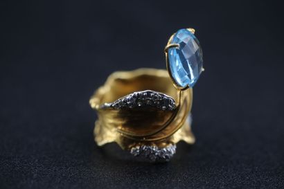 Maison VARTAN - Ring in 18k yellow gold set...