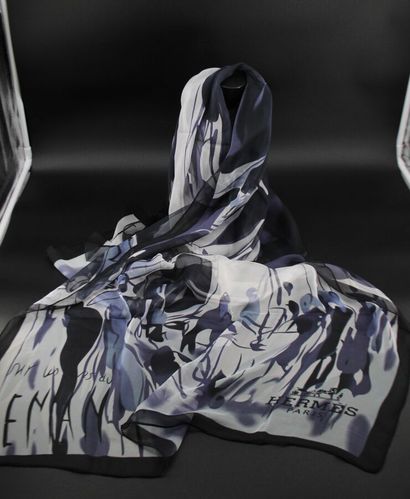 HERMES - Transparent silk scarf