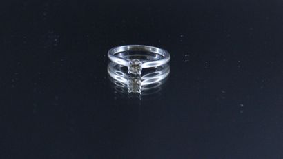 CARTIER - Solitaire platinum model 