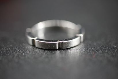 CARTIER - Wedding band in 18k white gold...