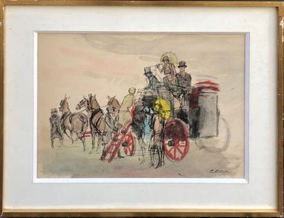 DUBAUT Pierre ( 1886 / 1968 )
L'attelage...
