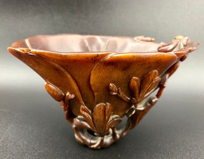 China, 19th century
A rhinoceros horn libation...