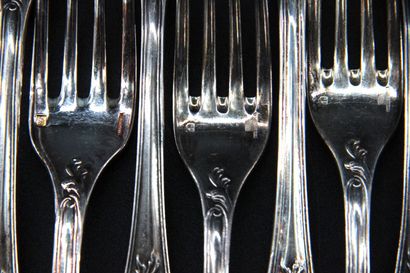 CHRISTOFLE- Silver-plated silverware with...