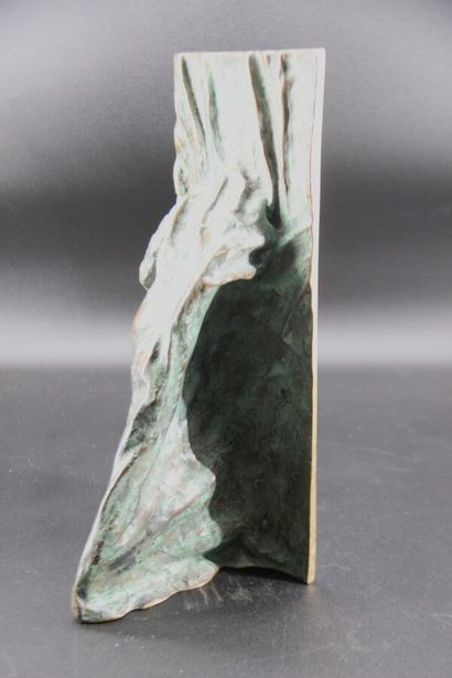 Nizan GUNER (b. 1941) Bronze with green gilded...